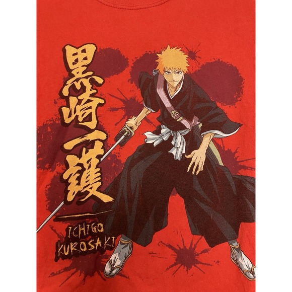 Vintage Y2K‎ Ripple Junction Bleach T-Shirt Red Medium Ichigo Kurosaki Anime - Picture 2 of 7